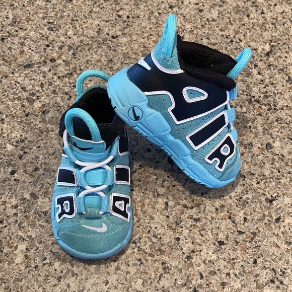 Size 4C Nike Air More Uptempo Light Aqua (TD) - Picture 11 of 11